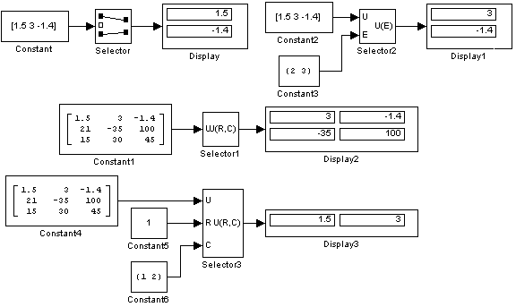 Simulink работа с векторами