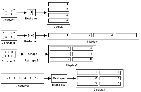 Simulink работа с векторами